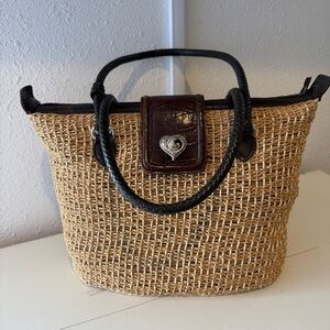 Brighton Woven Straw Handbag
